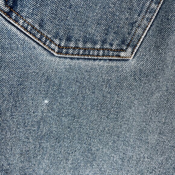 Badge Denim Shorts Women’s 14 Blue High Waist Vintage Bermuda Y2K Streetwear 90s - Picture 10 of 10